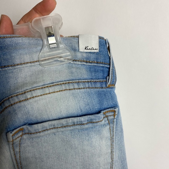 kancan Womens Jeans Sz 26 Light Wash Distressed - Picture 6 of 6